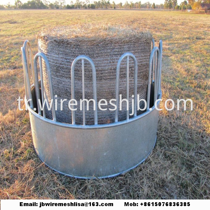 Galvanized Cattle Hay Bale Feeder